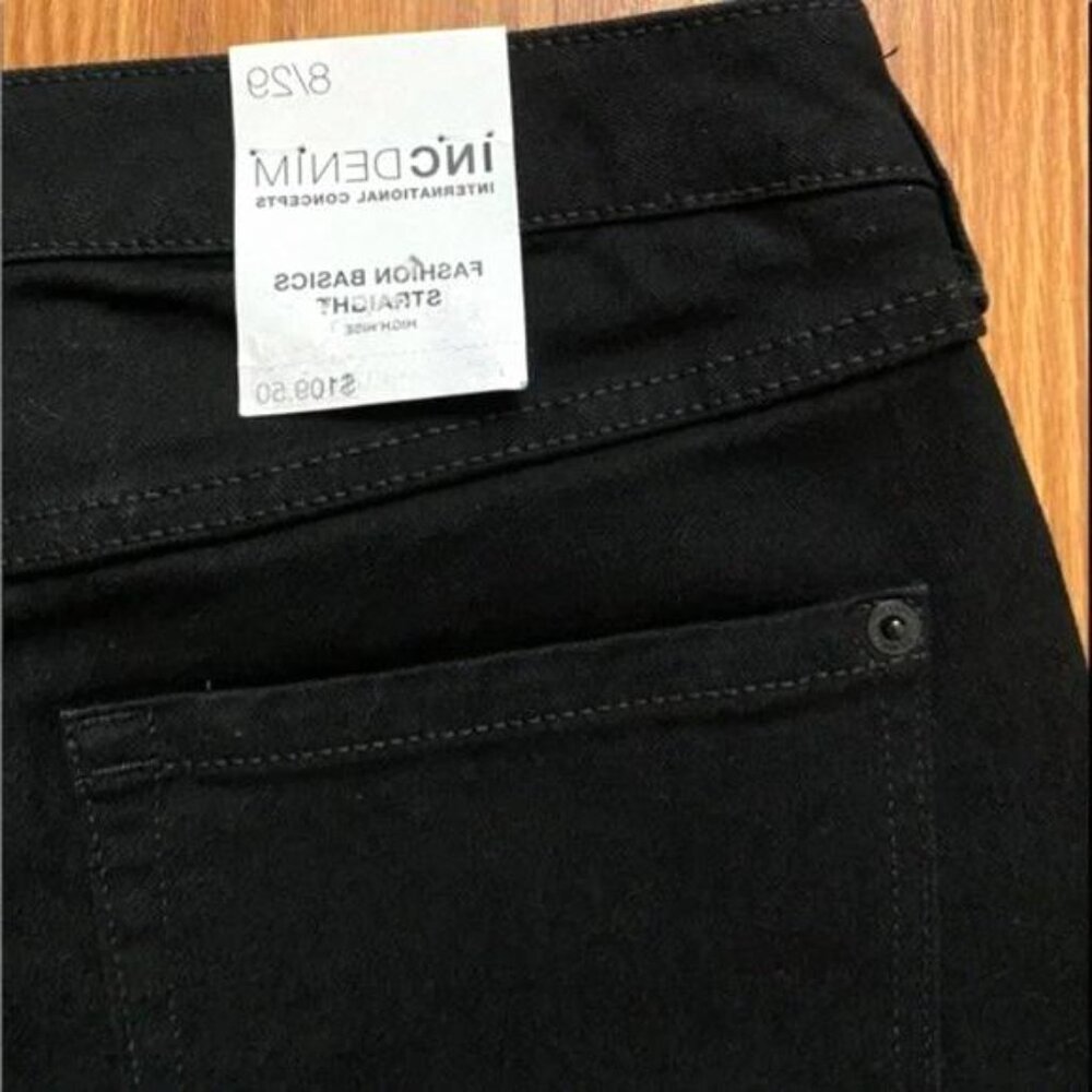 INC International Concert Women’s size 8/29 Jeans 733001756064 Black - Picture 5 of 9